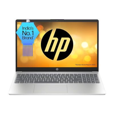 HP Laptop 15, 13th Gen Intel Core i3-1315U, 15.6-inch (39.6 cm), FHD, 8GB DDR4, 512GB SSD, Thin & Light, Intel Iris Xᵉ Graphics, Dual Speakers (Win 11, MSO 2021, Silver, 1.59 kg), fd0006TU