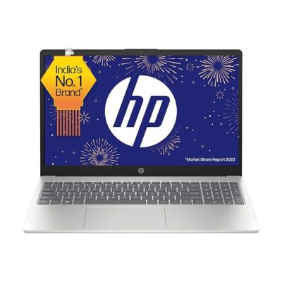 HP Laptop 15, 13th Gen Intel Core i5-1335U, 15.6-inch (39.6 cm), FHD, 8GB DDR4, 512GB SSD, Intel Iris Xe Graphics, FHD Camera w/Privacy Shutter (Win 11, MSO 2021, Silver, 1.59 kg), fd0011TU