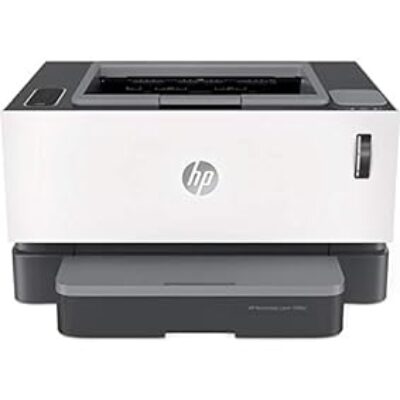 HP Neverstop 1000a Premium Laser Printer, 80% Savings on Genuine Cartridge, Self Reloadable with 5X Inbox Yield, Smart Tasks Smart App, Low Emission Clean Air Quality