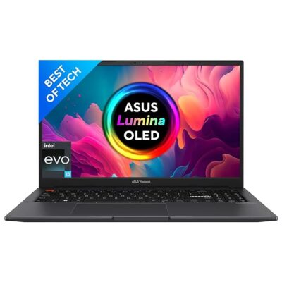 ASUS Vivobook S15 OLED 2022, 15.6″ 39.62 cm FHD OLED, Intel Core EVO i5-12500H 12th Gen, Thin and Light Laptop (16GB/512GB SSD/Iris Xe Graphics/Windows 11/Office 2021/Black/1.8 kg), S3502ZA-L502WS